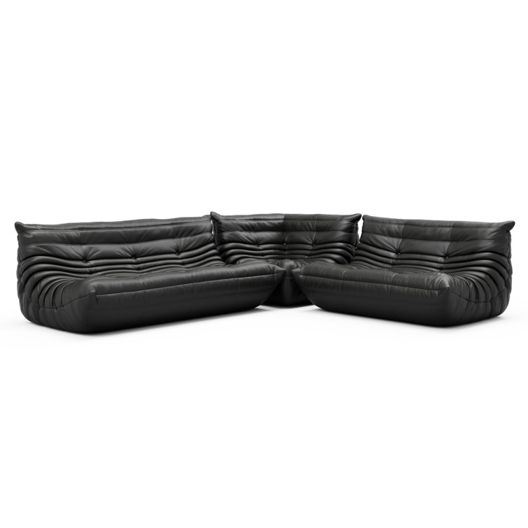 Ll bean leather online couch